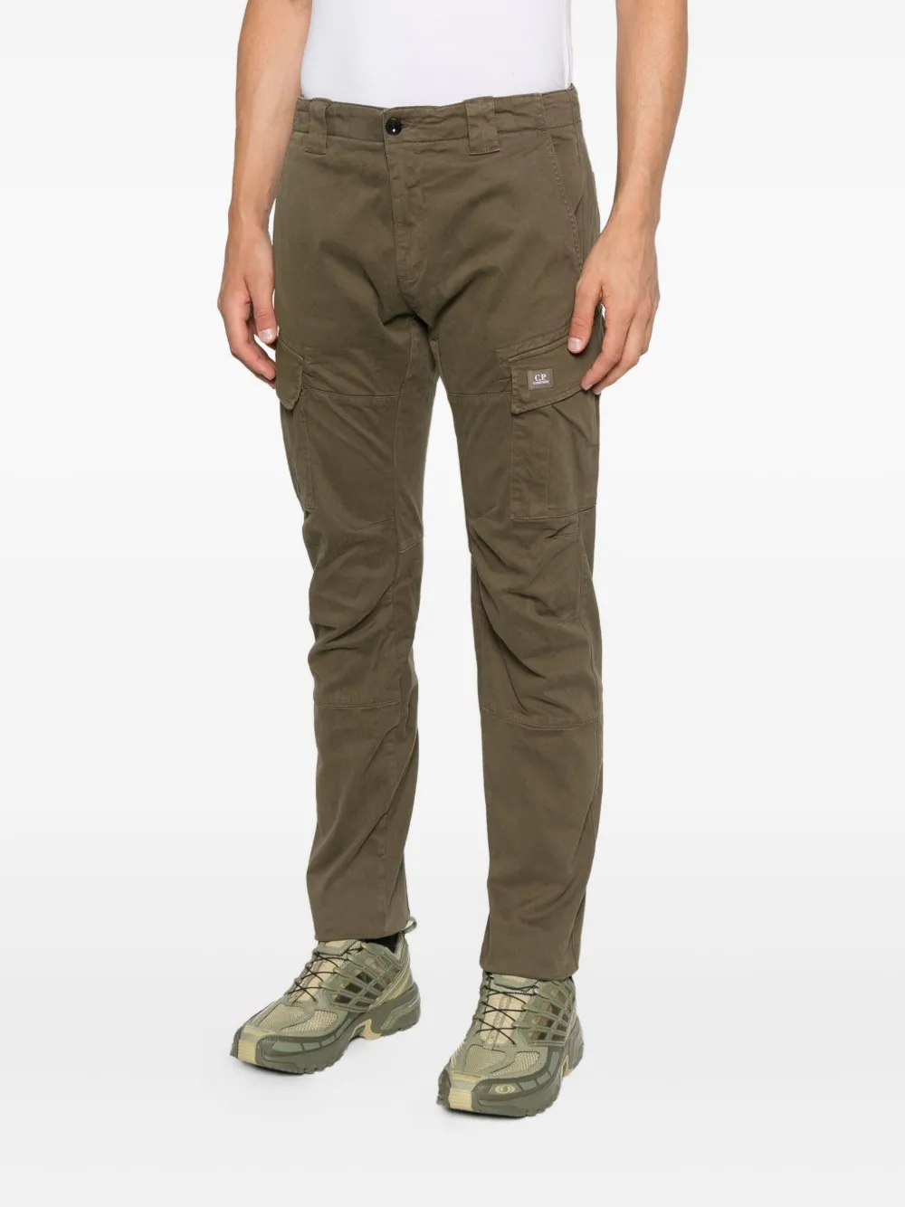 C.P. Company Broek met cargo zak Groen