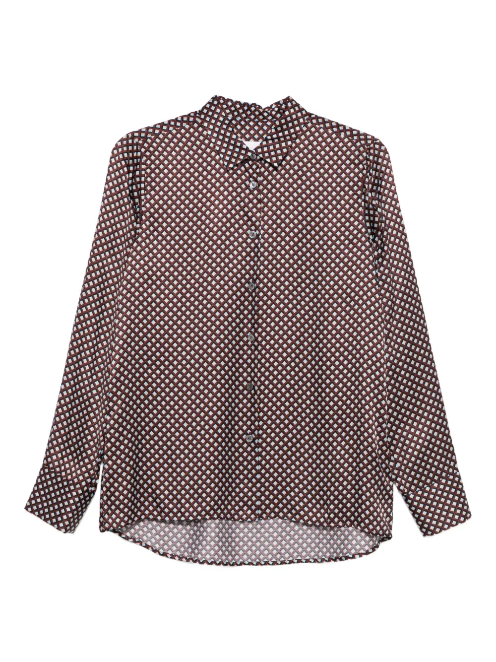 Robert Friedman buttoned patterned blouse | Red | Image 1
