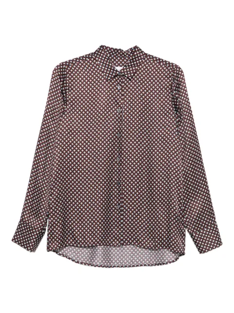 Robert Friedman buttoned patterned blouse