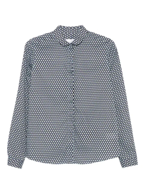 Robert Friedman buttoned patterned top
