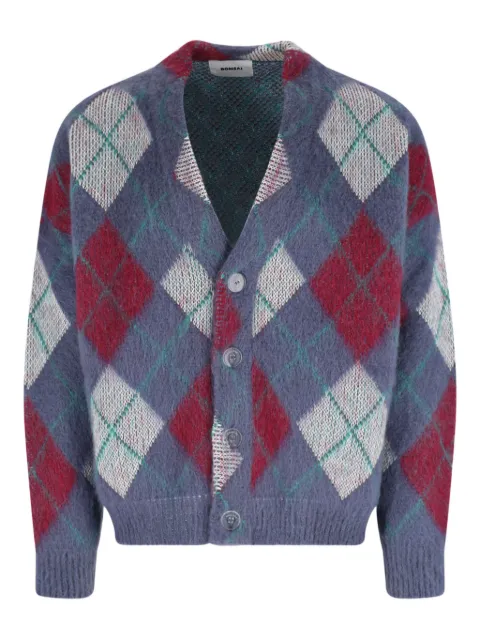 Bonsai argyle-knit cardigan