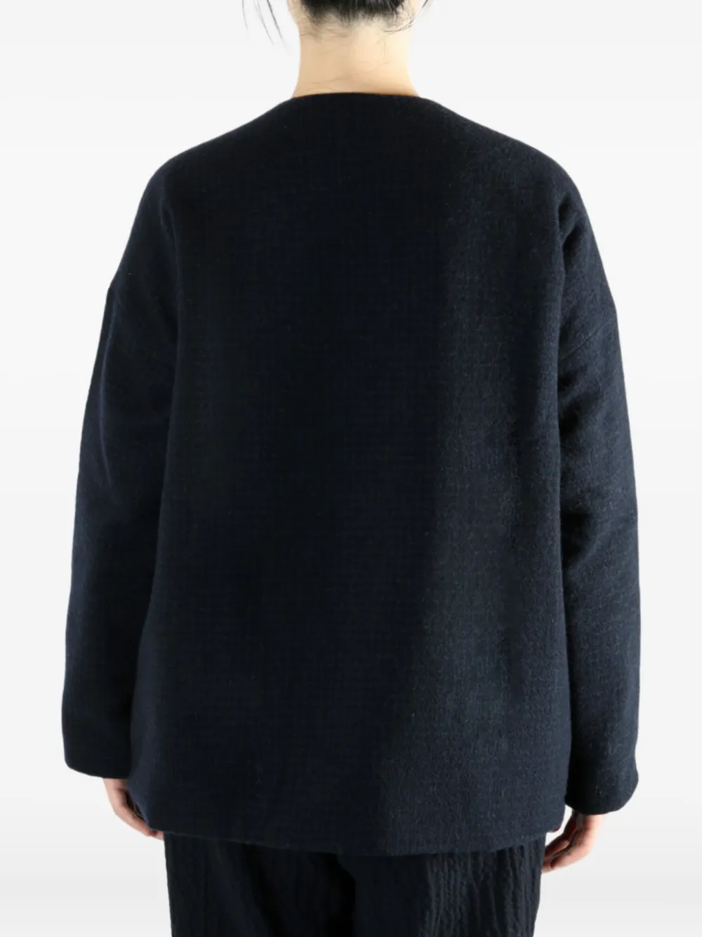 Casey Casey Button-up Oversized Jacket In Blue