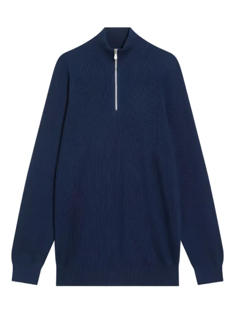 Brunello Cucinelli half-zip ribbed sweater
