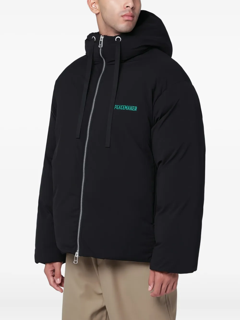 OAMC zip-fastening padded jacket | Black | Image 1