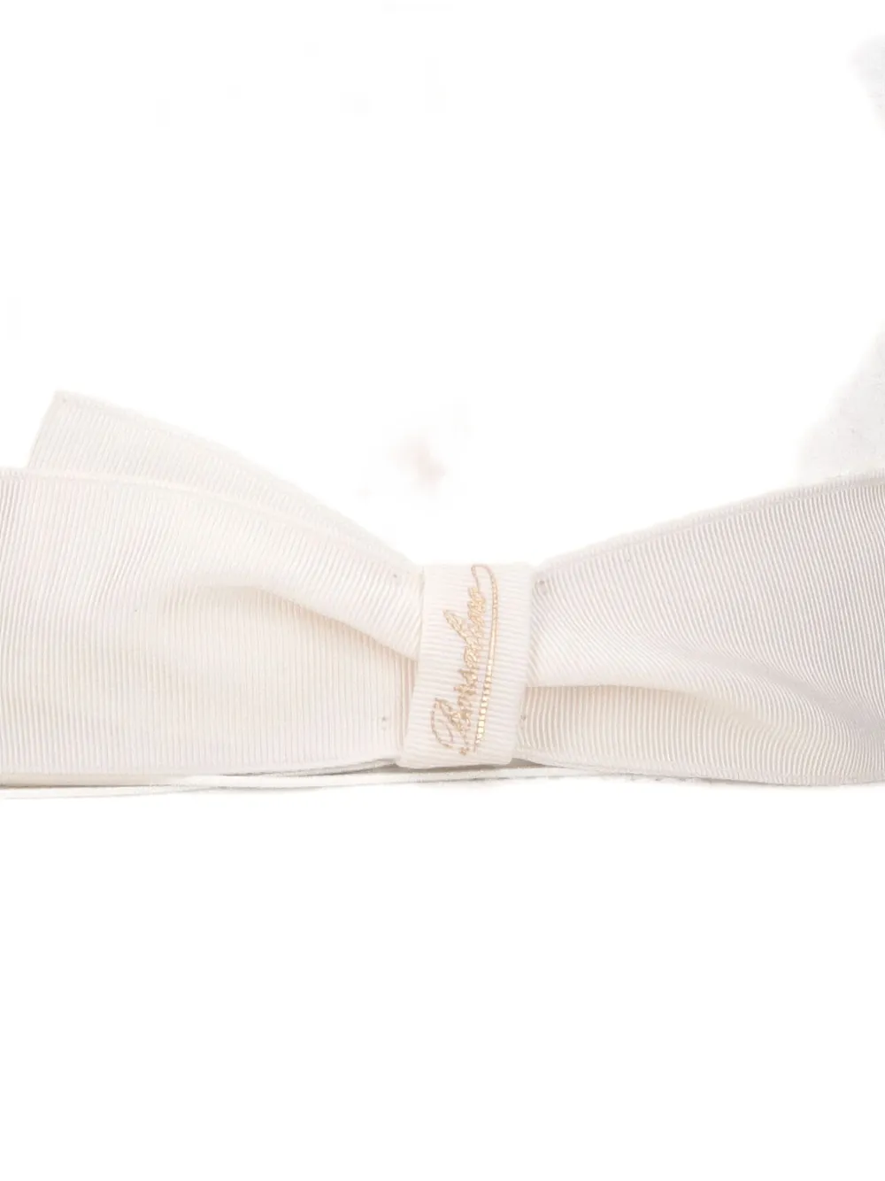 Borsalino Monica Ribbon Hat In White
