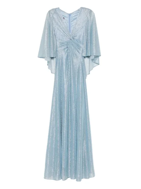 Talbot Runhof twisted layered dress