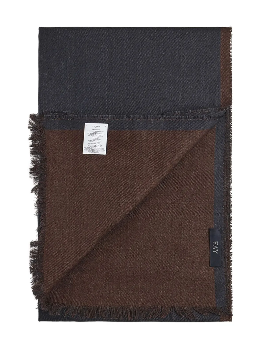 Fay Cachecol com franjas | Azul | Image 1