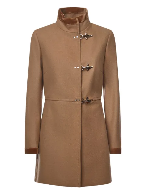 Fay double-breasted toggle coat