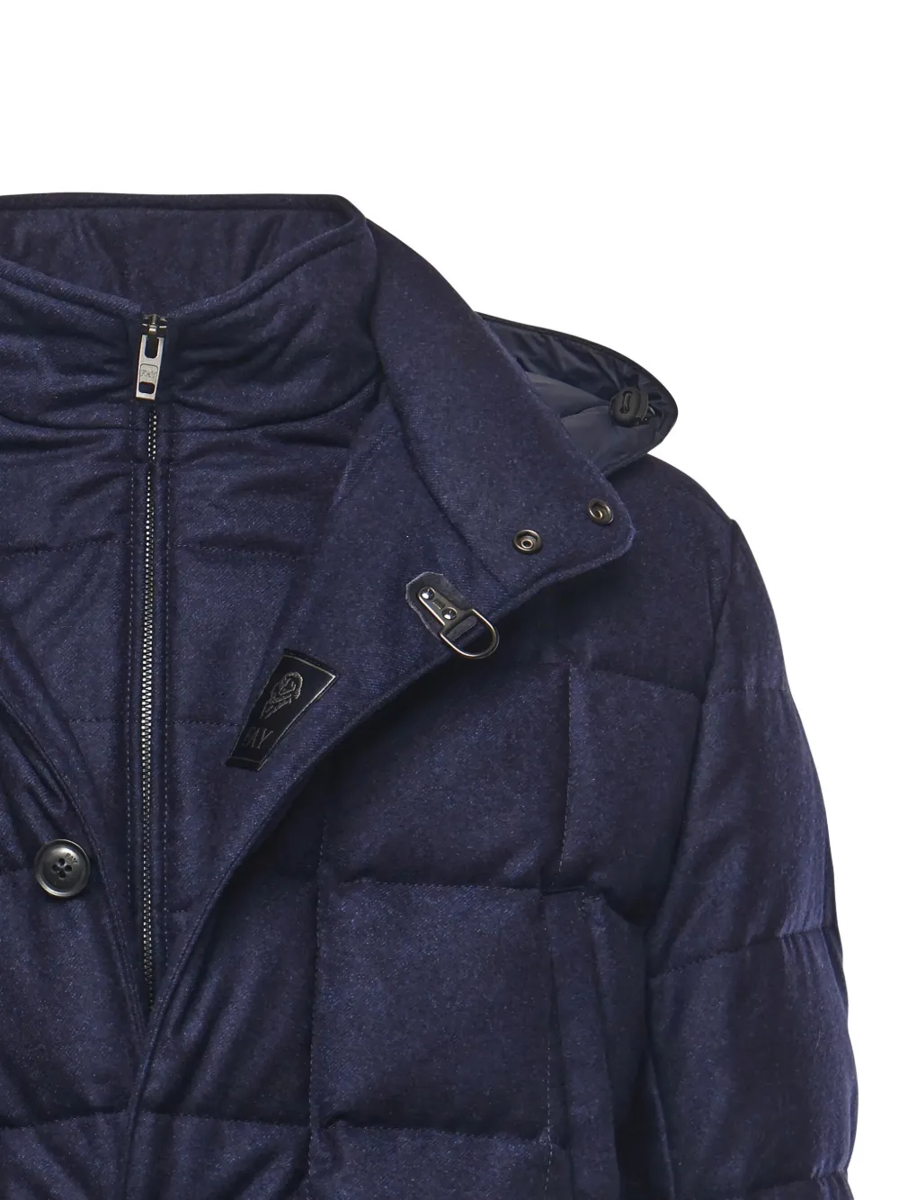 Fay Gewatteerd jack met knopen Blauw