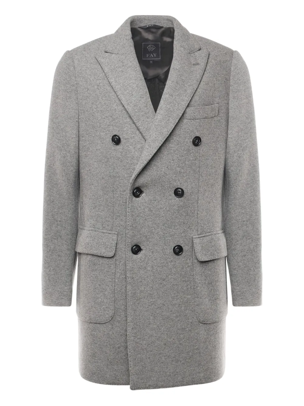 Fay double-breasted coat | Grey | Image 1