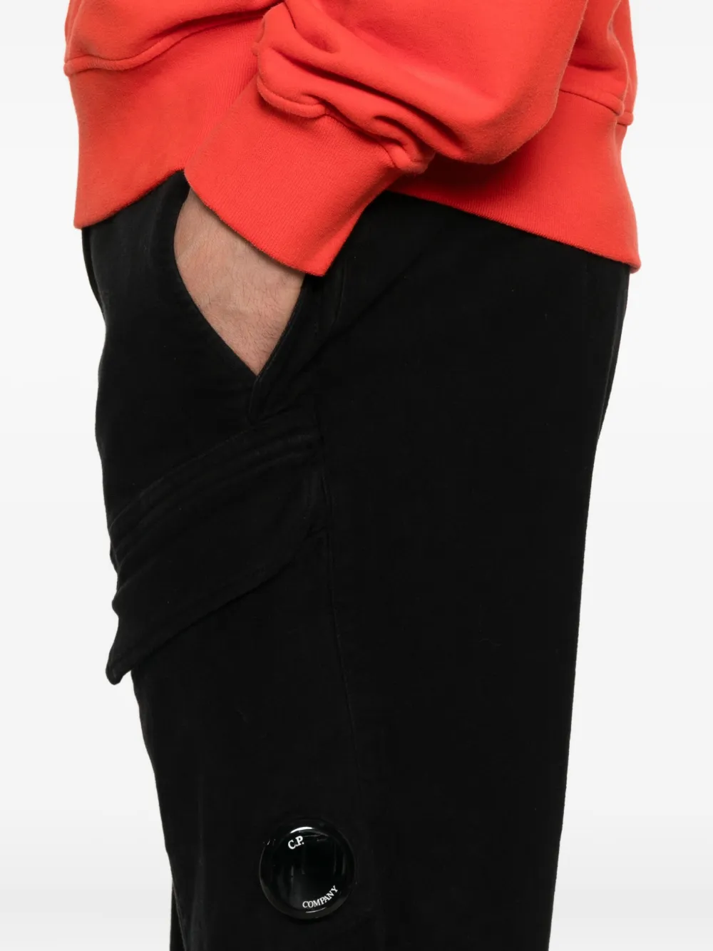 C.P. Company Broek met cargo zak Zwart