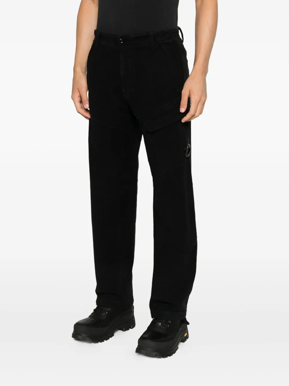 C.P. Company Broek met cargo zak Zwart