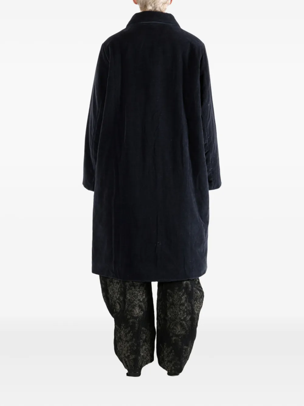 Casey Casey Single-breasted Coat In Blue