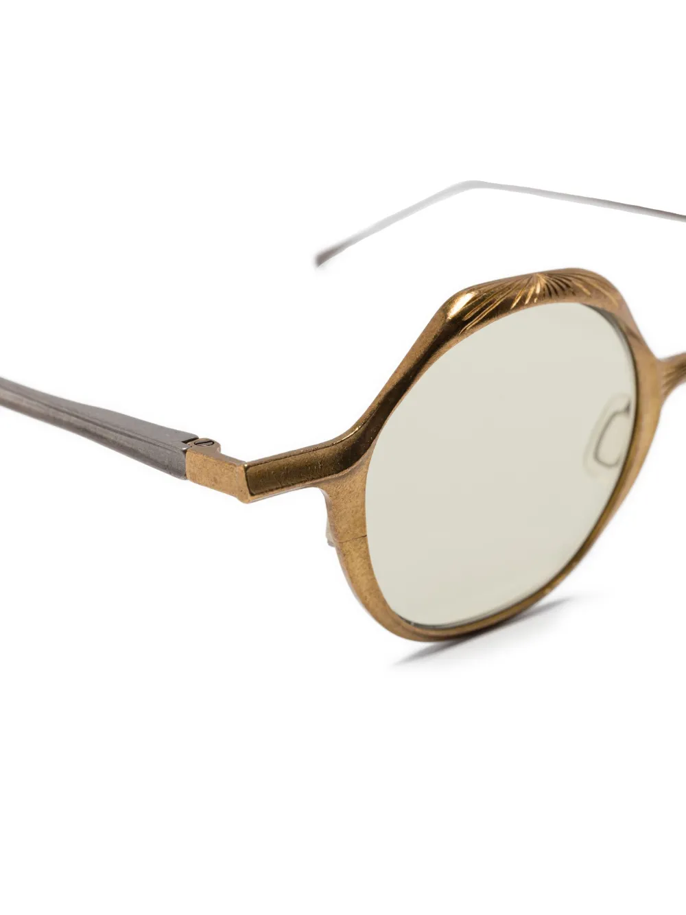 Rigards Zonnebril met geometrisch montuur Bruin