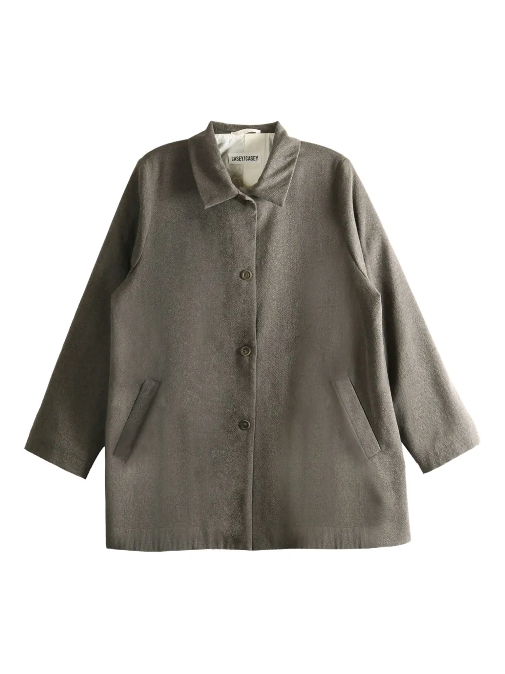 Casey Casey Button-fastening Jacket In Gray