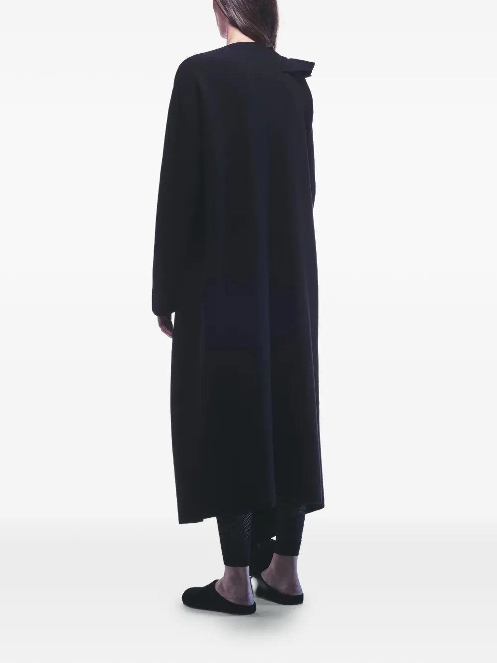 Liviana Conti Aaron ruffled coat Zwart