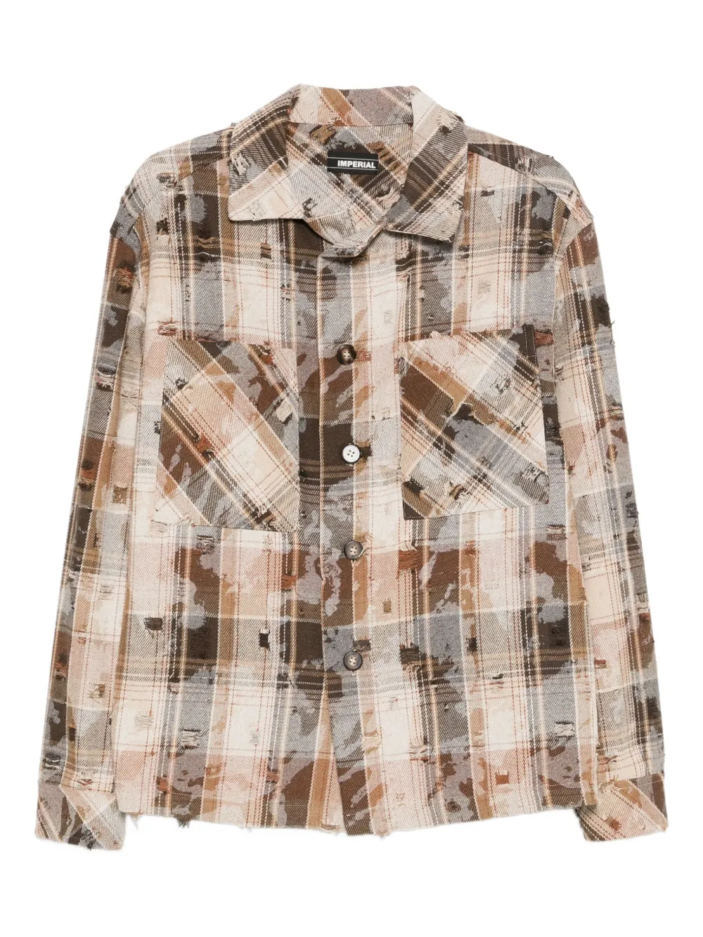IMPERIAL plaid shirt | Brown | Image 1