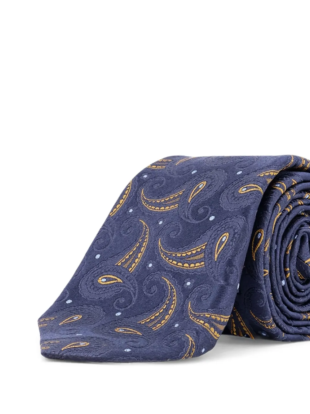 Kiton paisley tie - Blauw