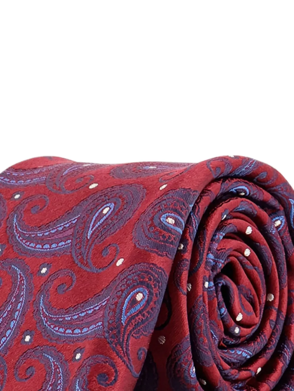 Kiton Paisley-pattern Tie In Burgundy