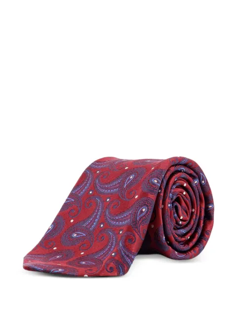 Kiton corbata con motivo de cachemira