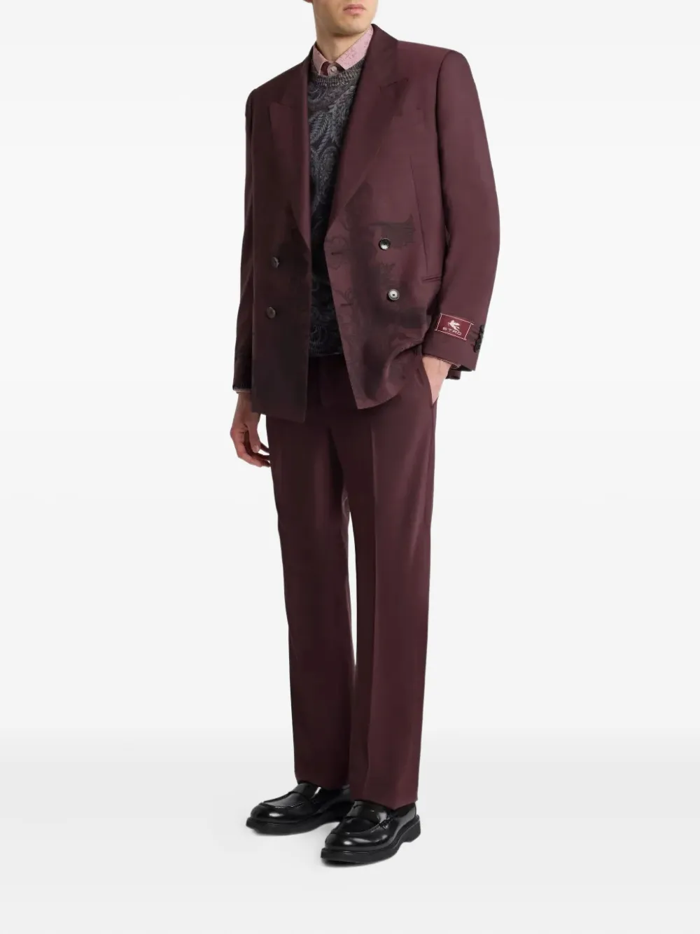 ETRO Geplooide pantalon - Rood