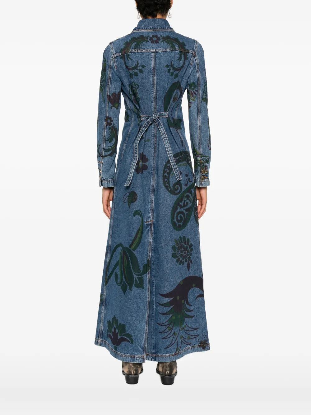 Etro Women Floral Paisley Coat In Blue