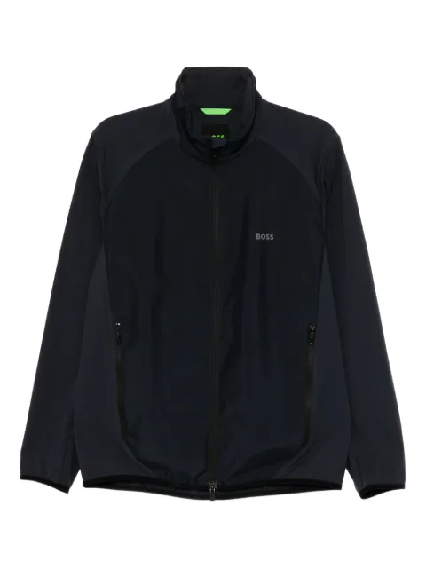 BOSS chamarra con logo estampado