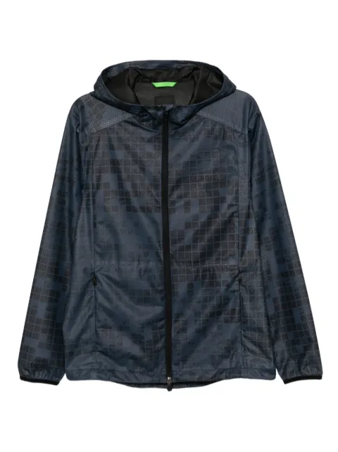 BOSS geometric-print jacket