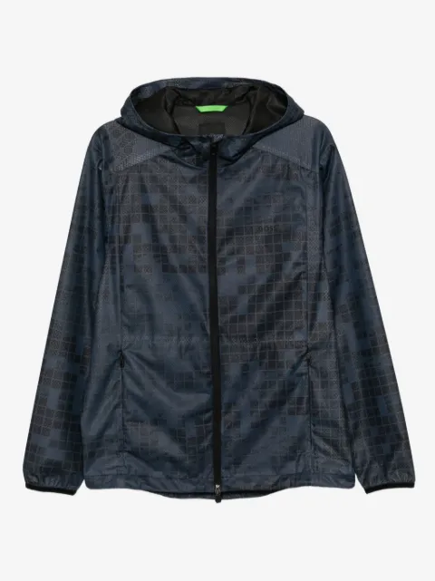 BOSS geometric-print jacket