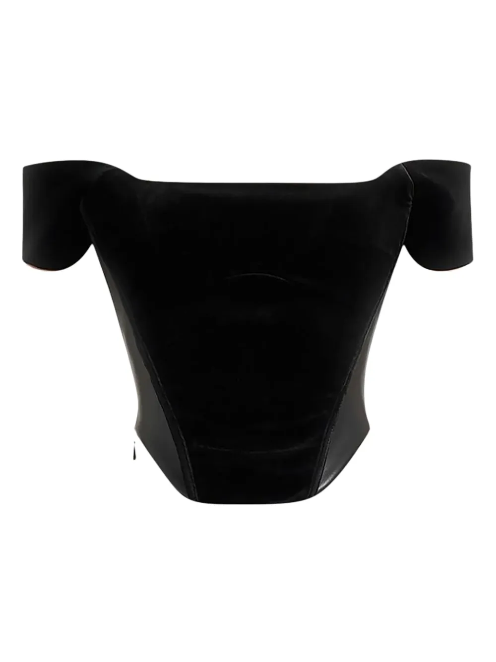 Manière De Voir Fae bardot corset top - Nero