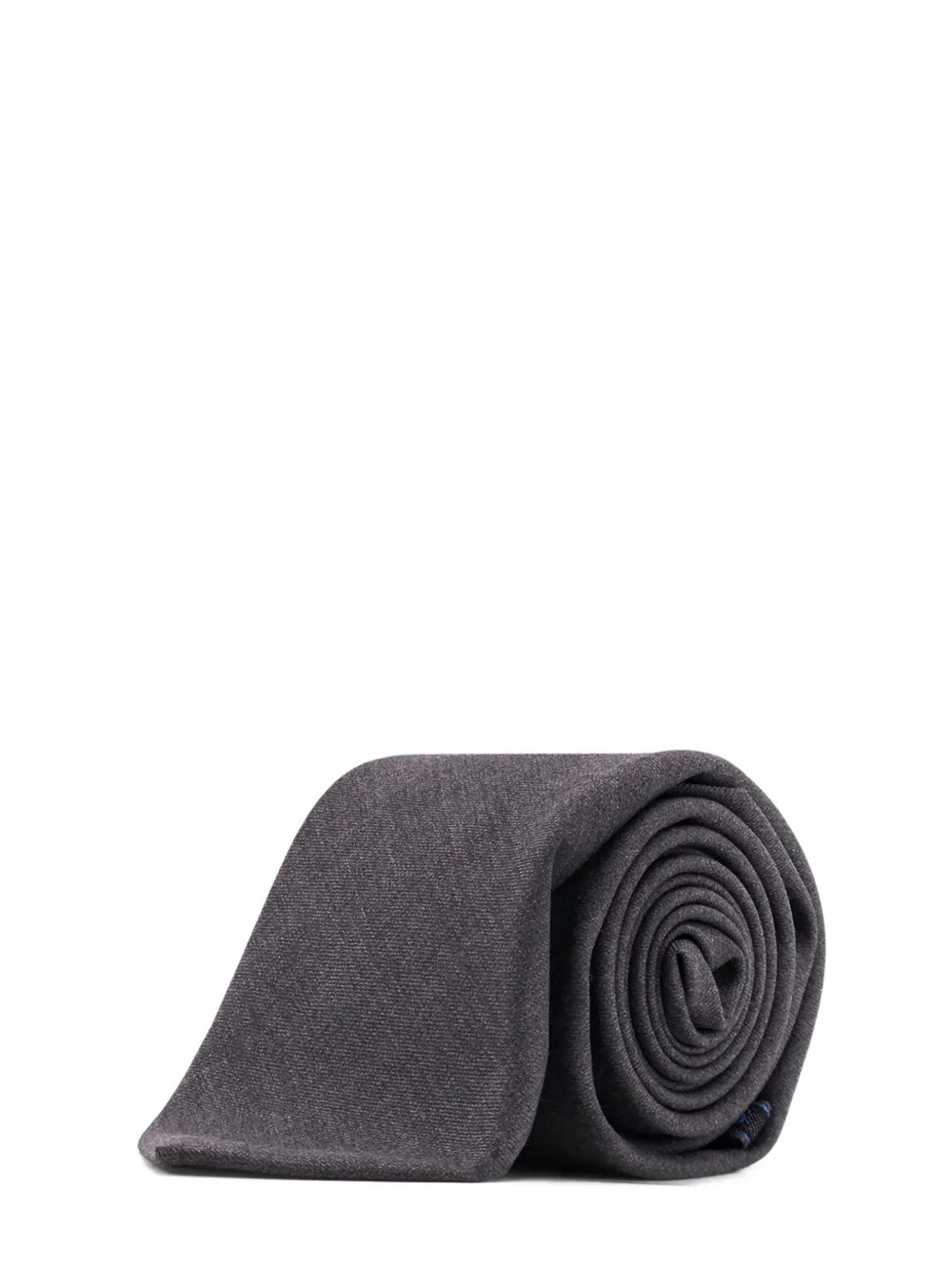 Kiton textured wool tie - Grijs