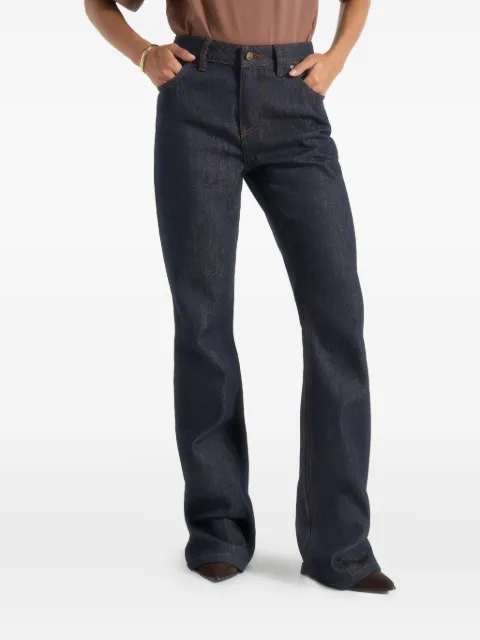 Manière De Voir Abbie contrast stitching jeans