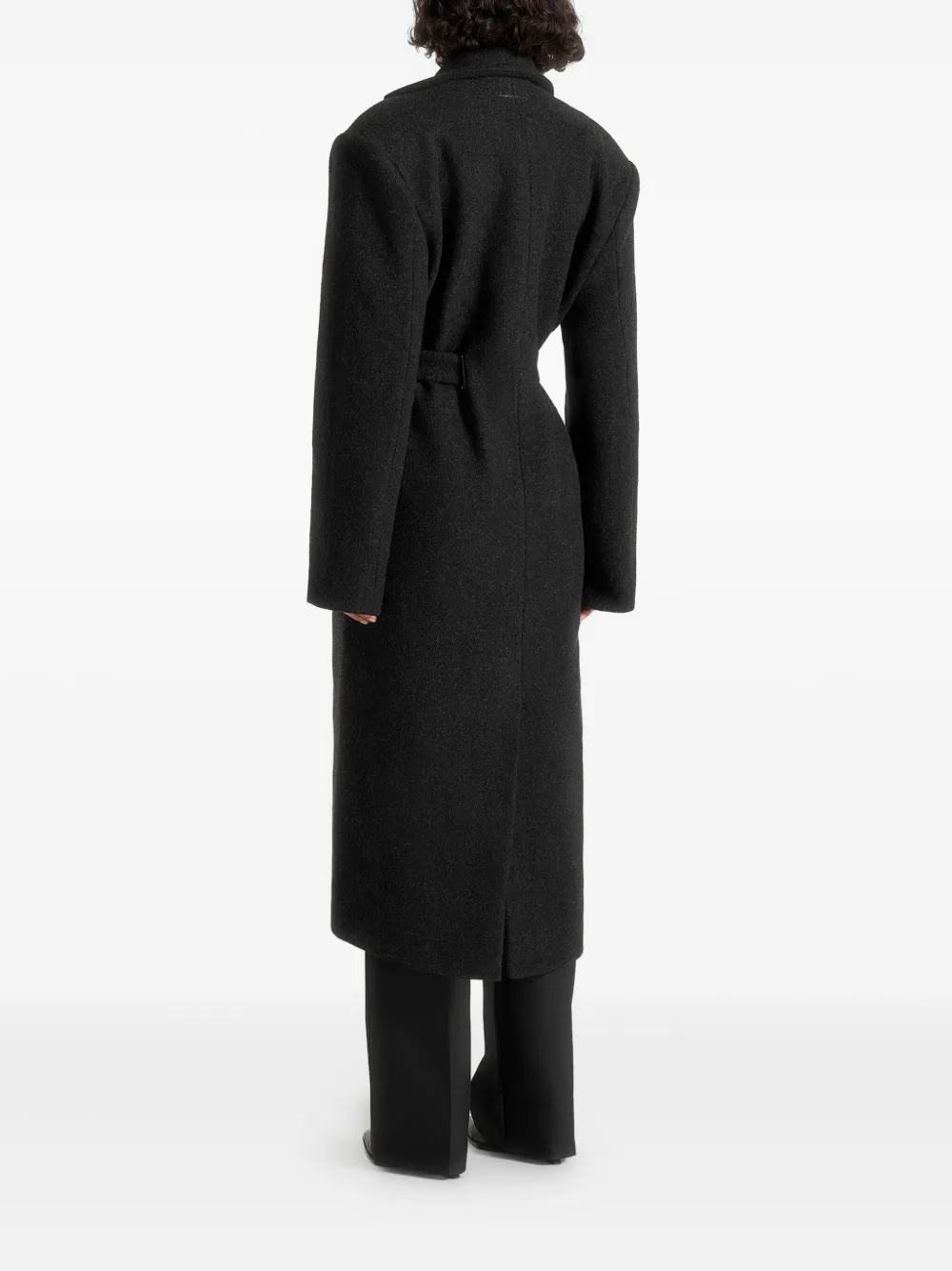 Manière De Voir Jena Belted Coat In Black