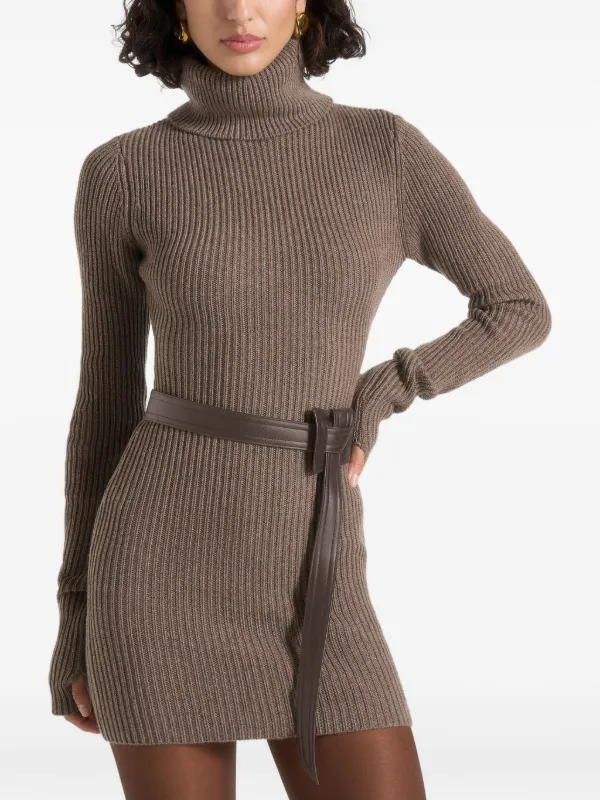 knit maxi dress with sleeves Atticus Knit Maxi Dress With Sequin / Gold | MESHKI main image 0