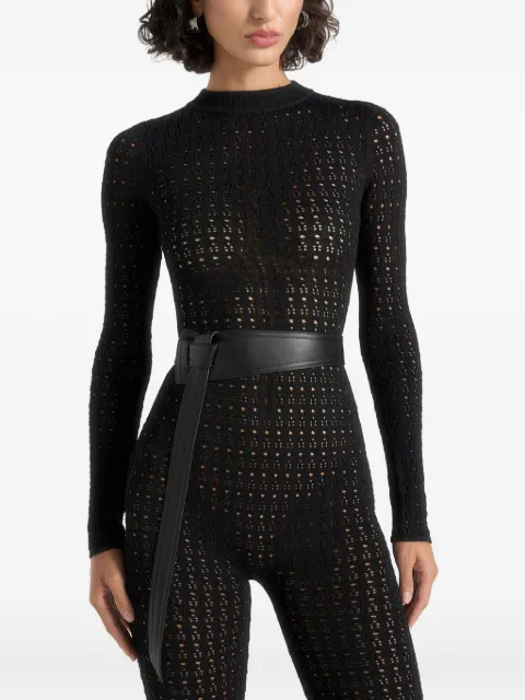 Manière De Voir jumpsuit de tejido calado Tiana