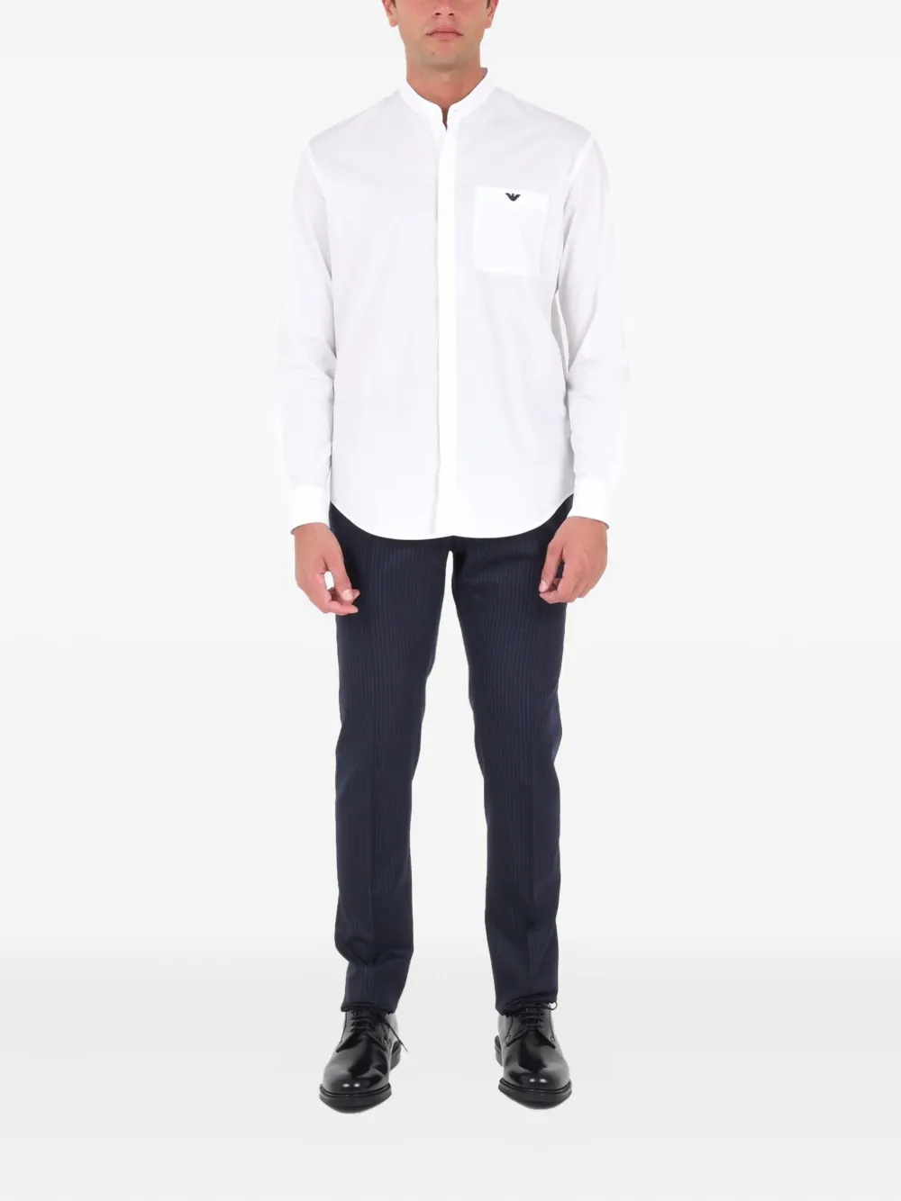 Emporio Armani logo-detail shirt - Wit