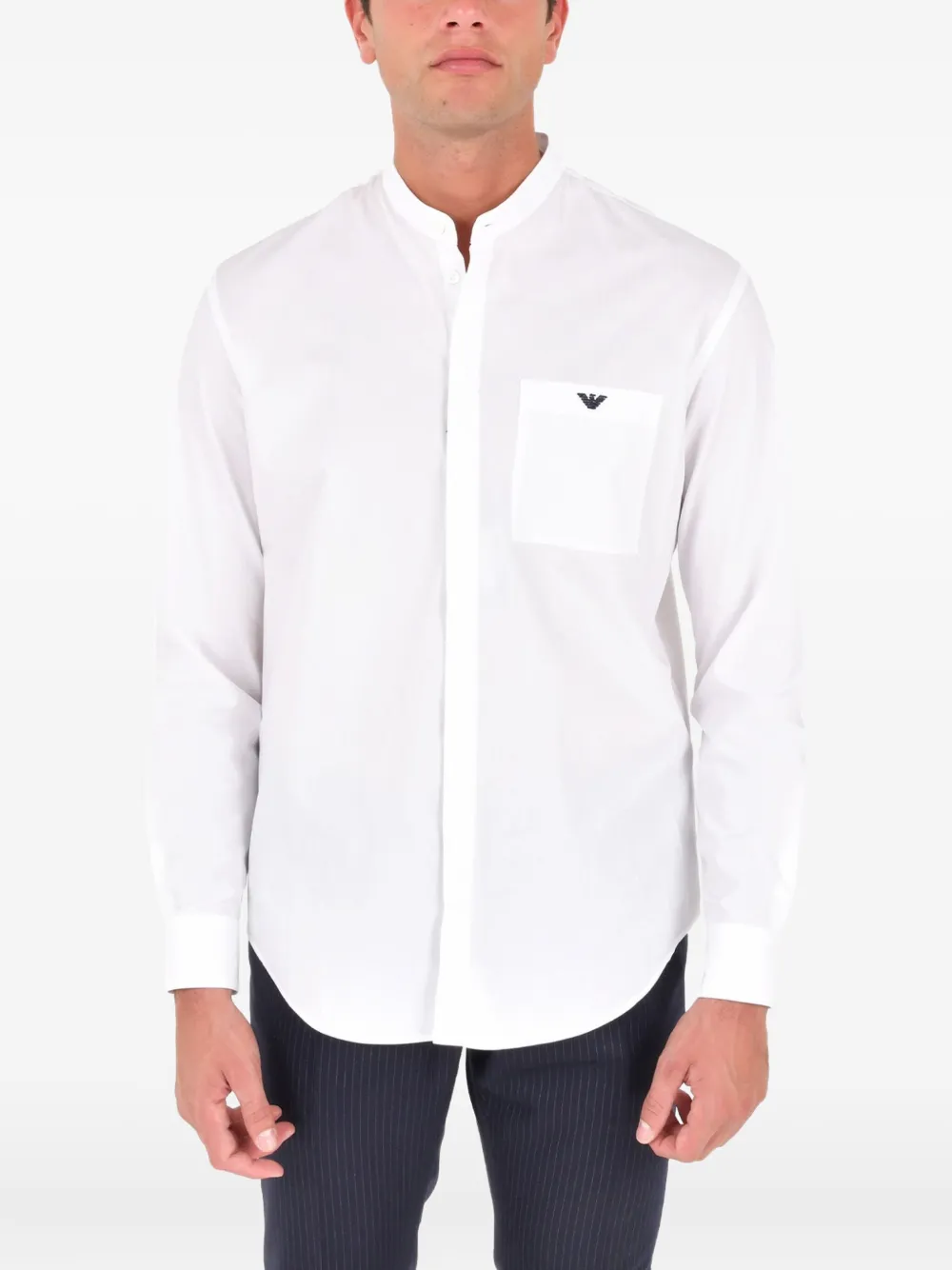 Emporio Armani logo-detail shirt - Bianco