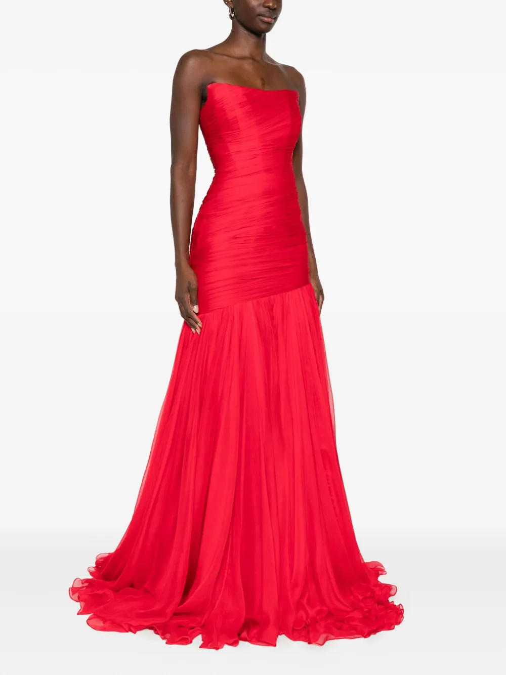 M.marquise Adeline Draped Gown In Multi