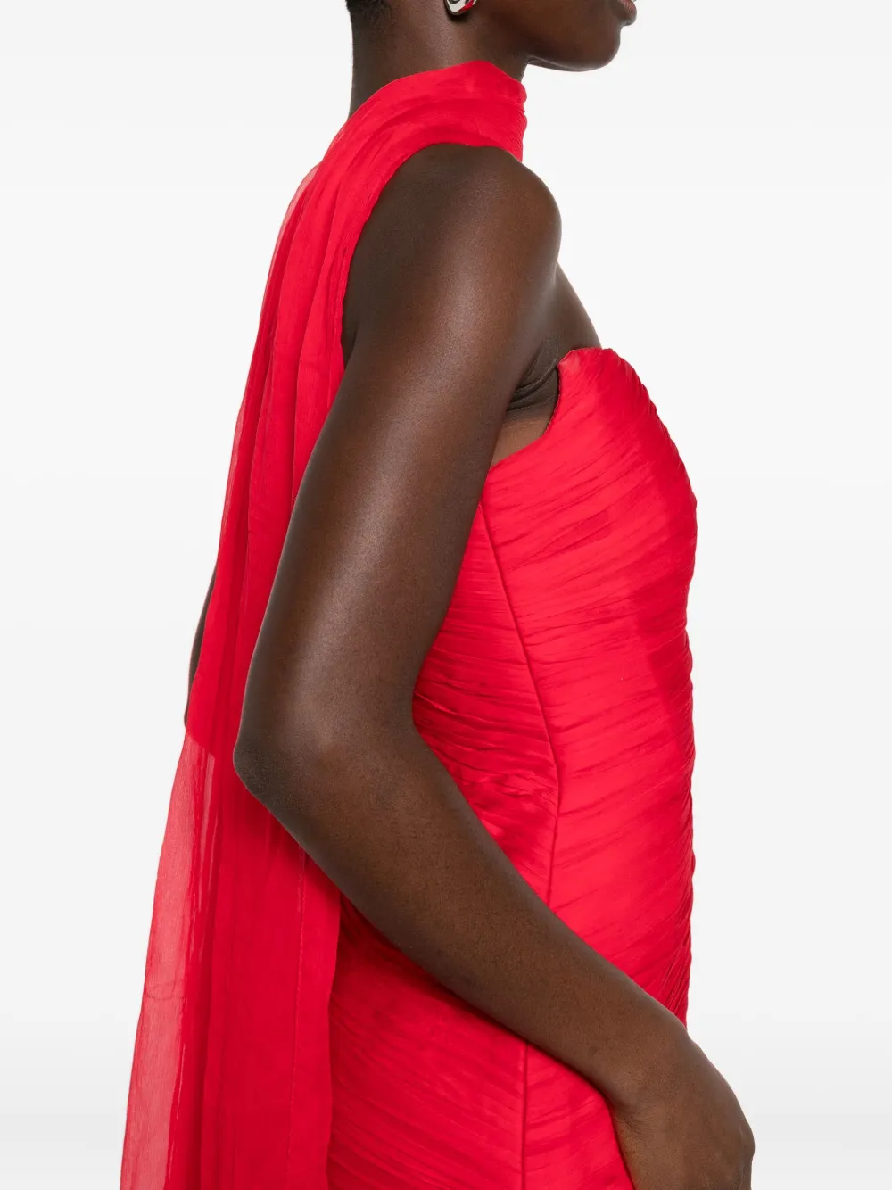 M.marquise Adeline Draped Gown In Multi