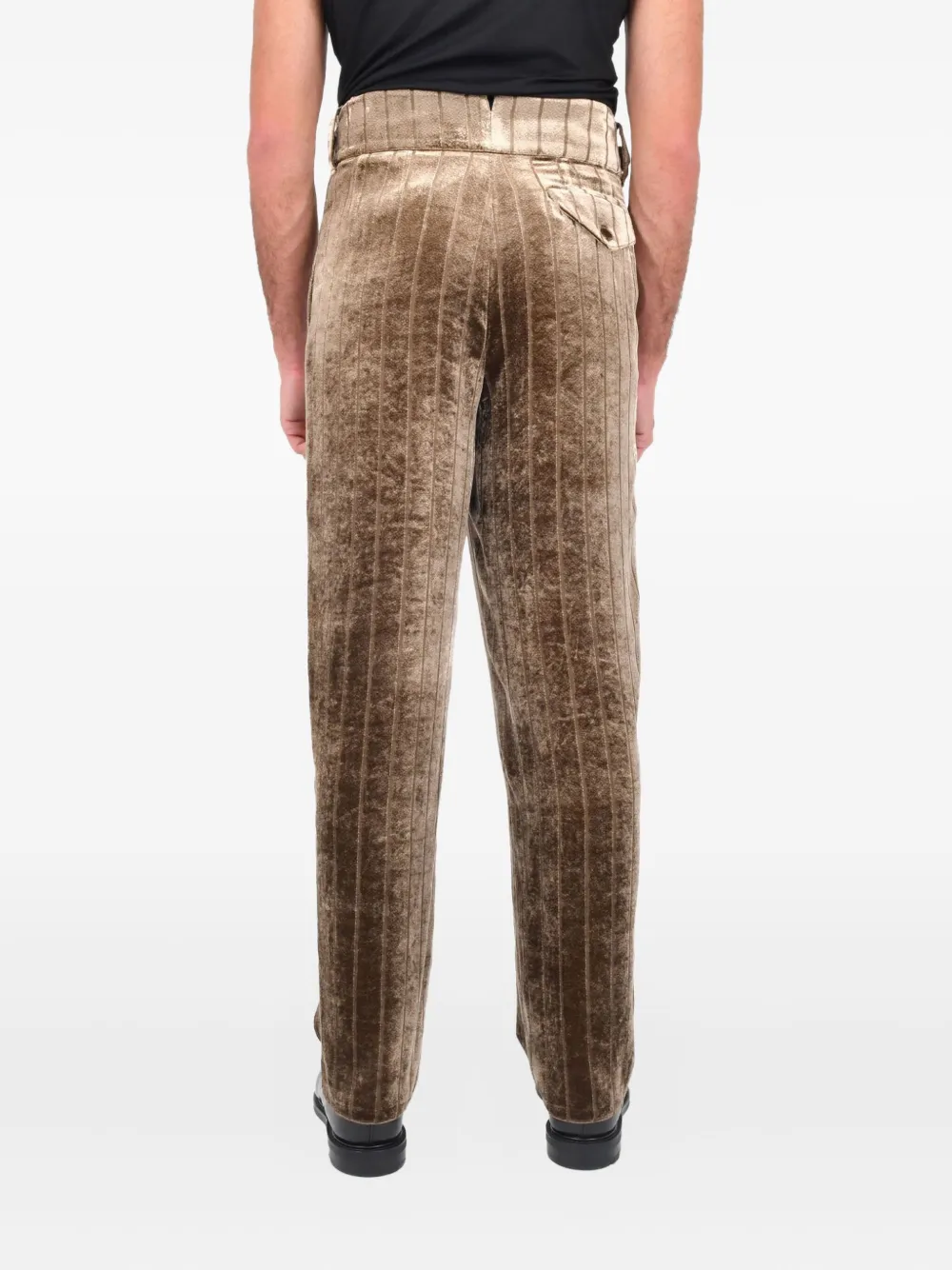 Emporio Armani Gestreepte broek - Bruin