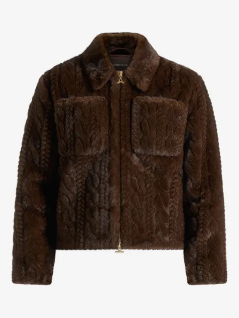 Manière De Voir David plush cable embossed jacket