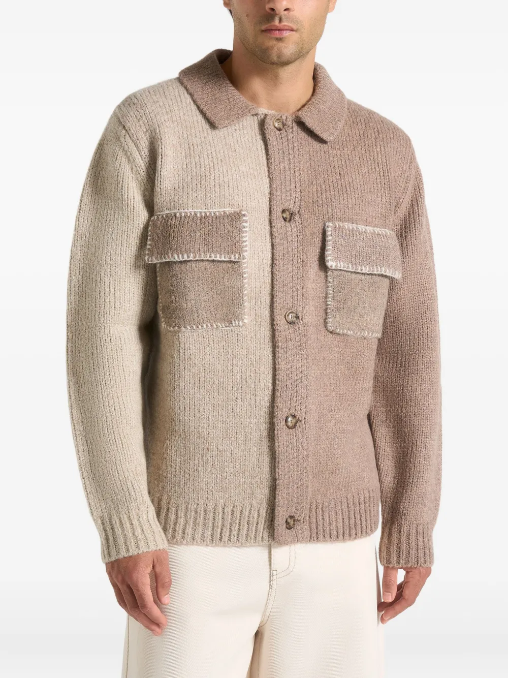 Manière De Voir Jean Cardigan In Brown