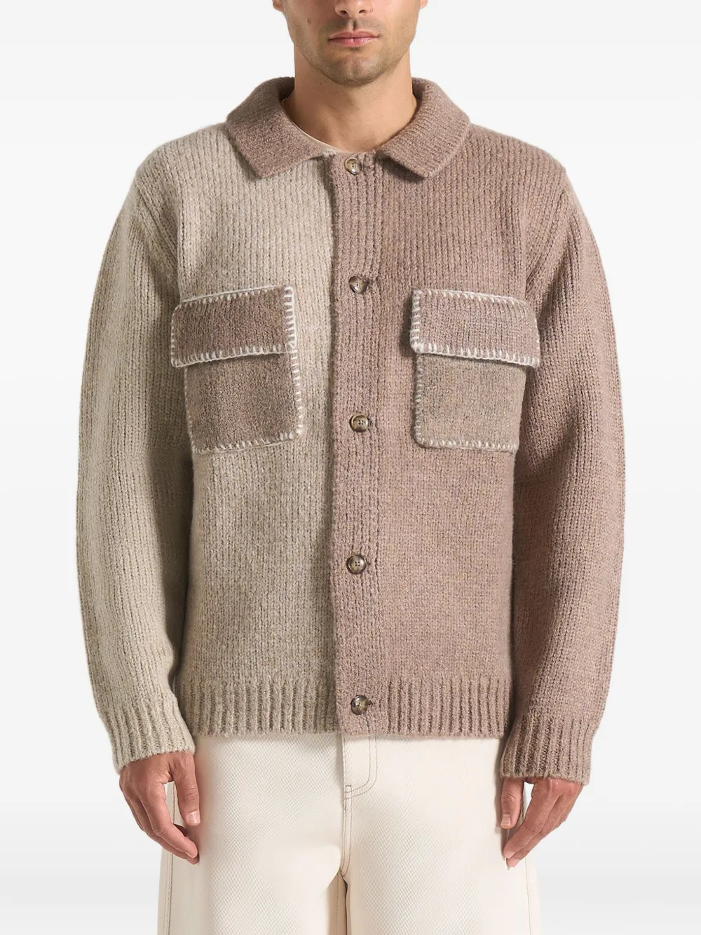 Manière De Voir Jean Cardigan In Brown