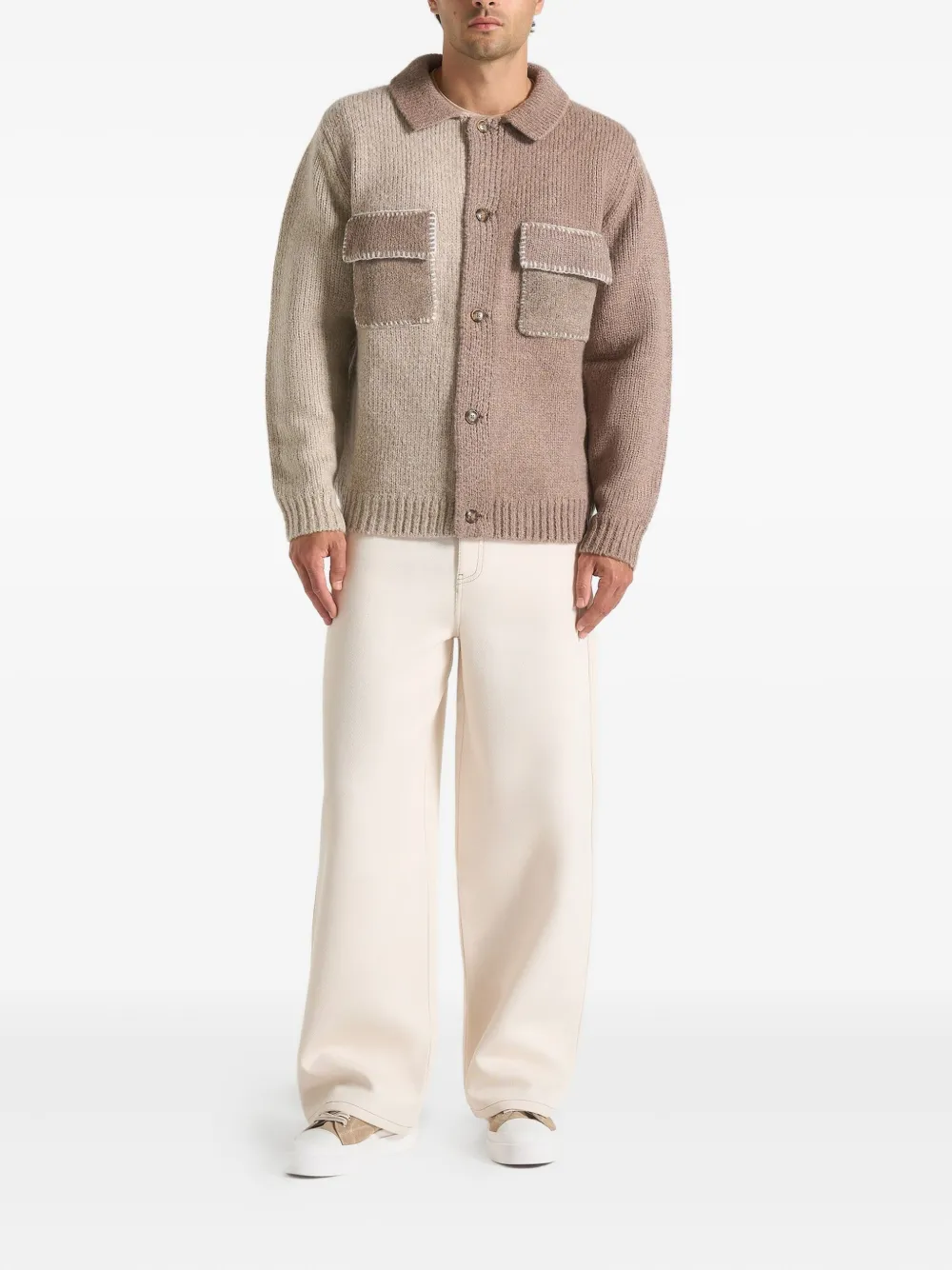 Manière De Voir Jean Cardigan In Brown