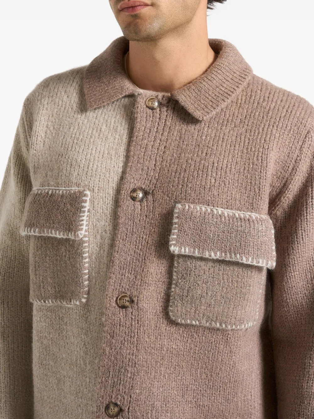 Manière De Voir Jean Cardigan In Brown