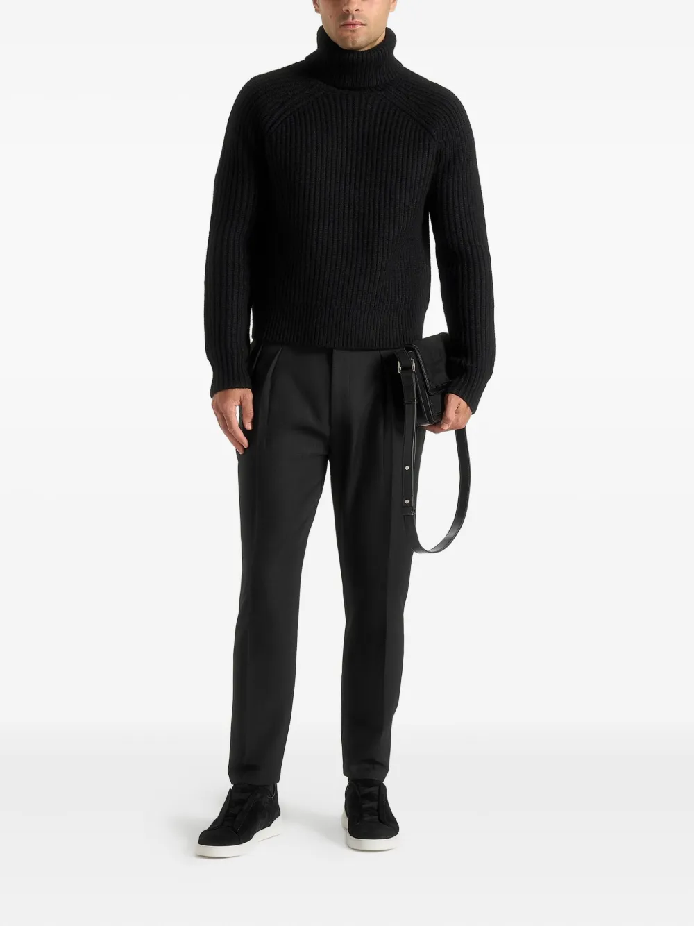 Manière De Voir Rudy roll-neck sweater - Zwart