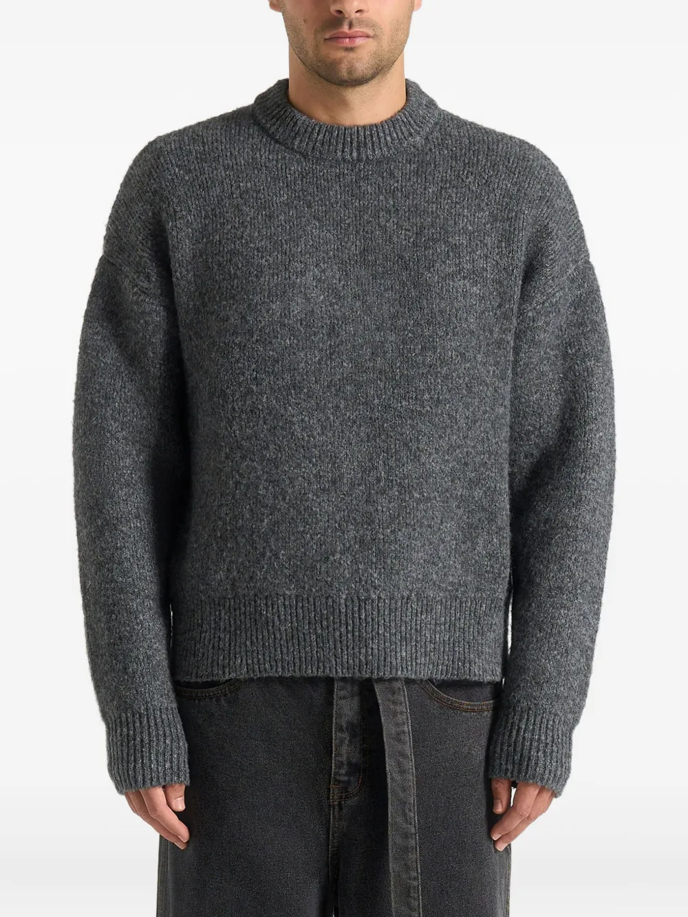 Manière De Voir Chris crew-neck sweater - Grijs