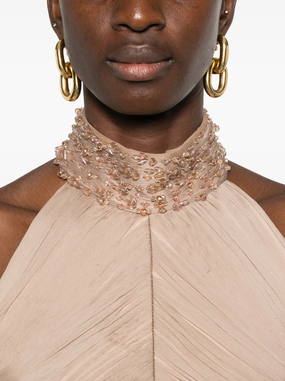 Irene Bead-Embellished Gown