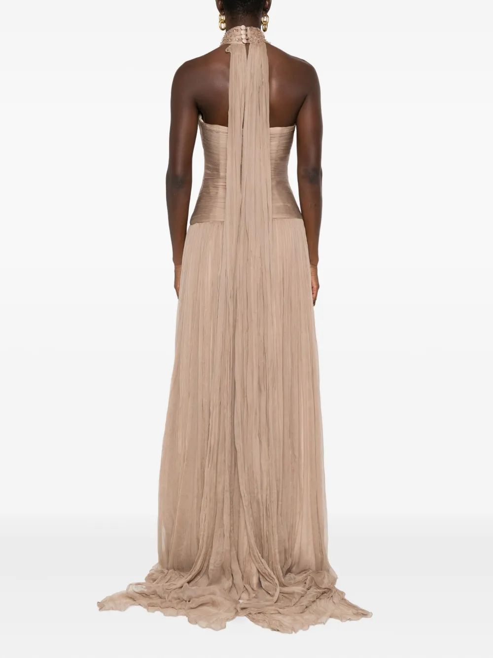 Irene Bead-Embellished Gown