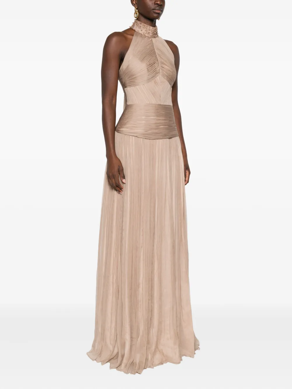 Irene Bead-Embellished Gown